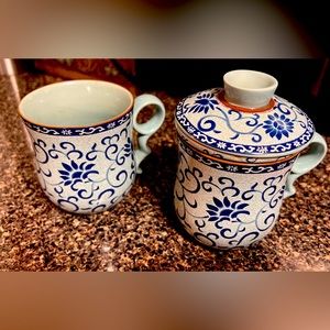 Elegant ceramic tea cups